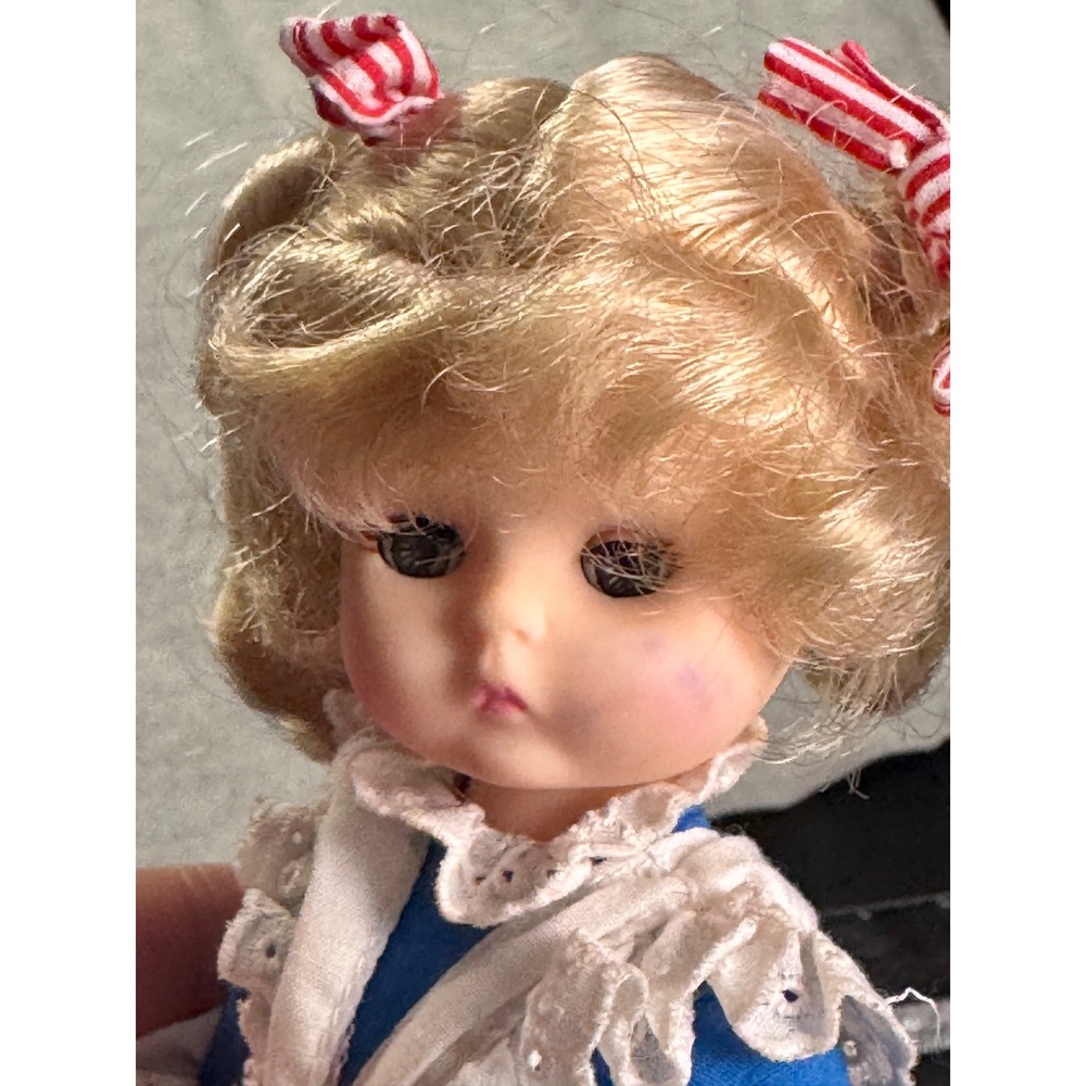 Effanbee 9 Inch Doll Red White Blue Americana Blonde Pigtails Sleepy Eyes
